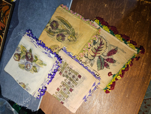 İğne Oyalı Yazma 4 Adet ioy004