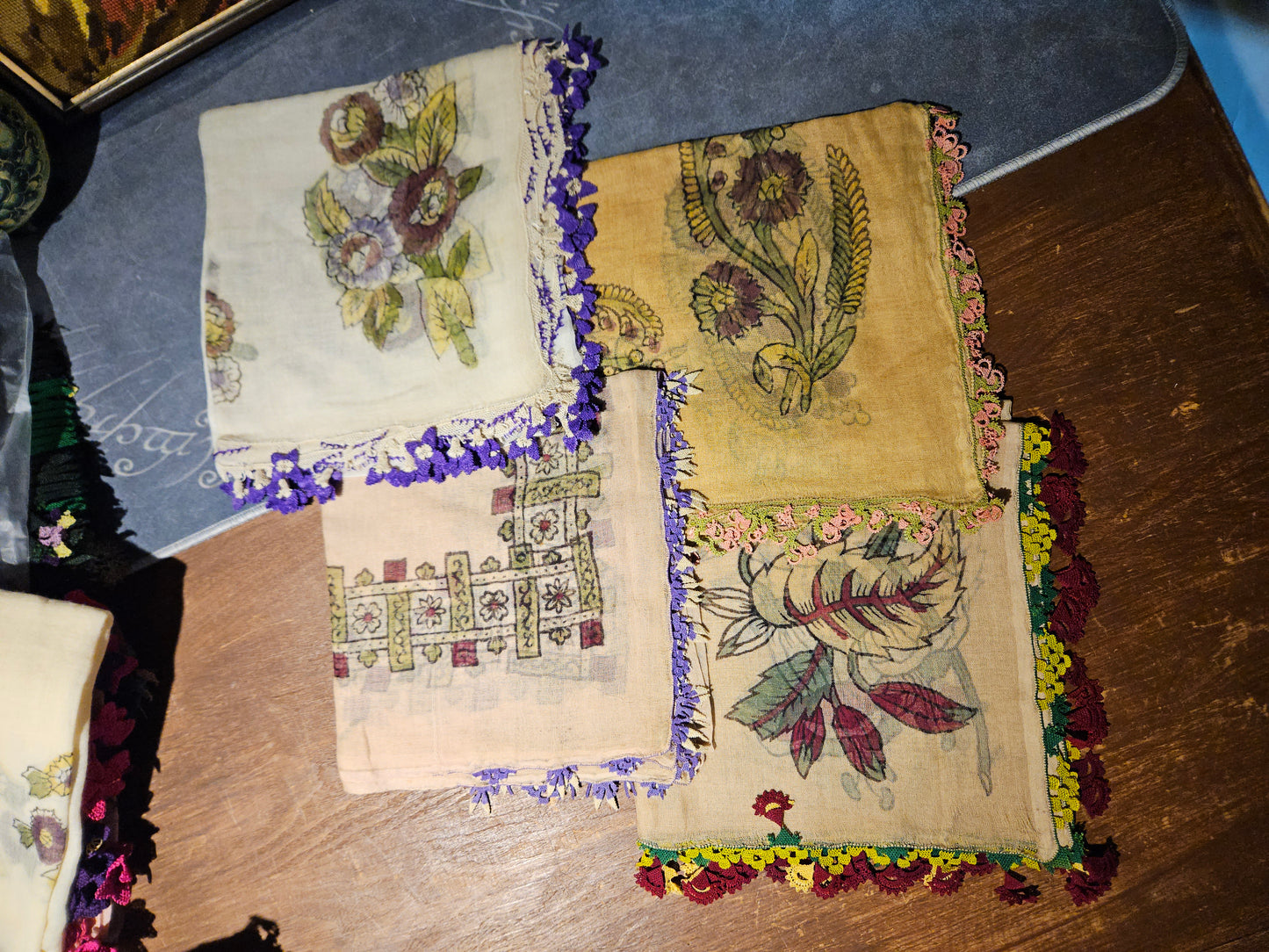 İğne Oyalı Yazma 4 Adet ioy004