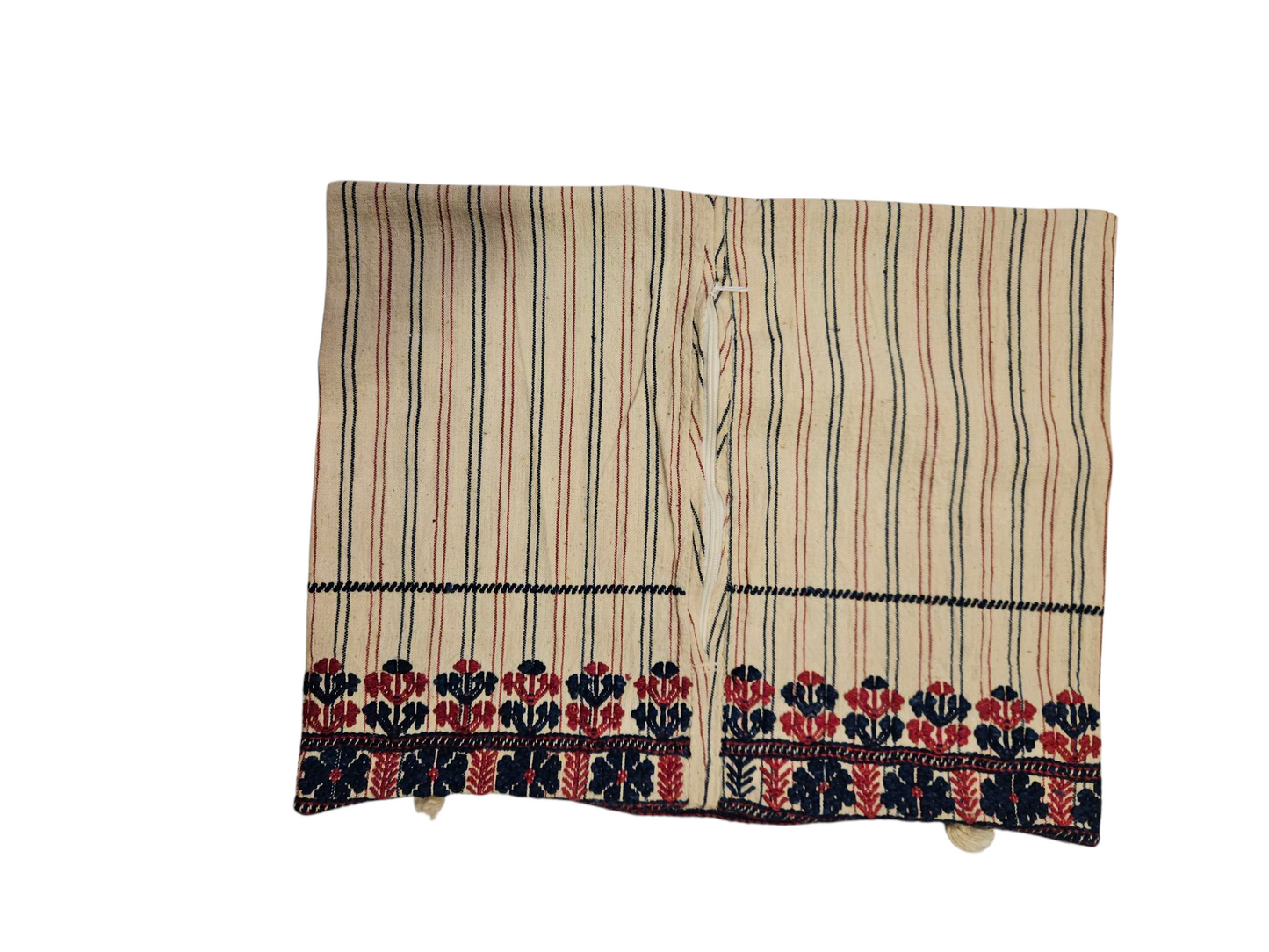 köşe yastığı pamuk çizgili