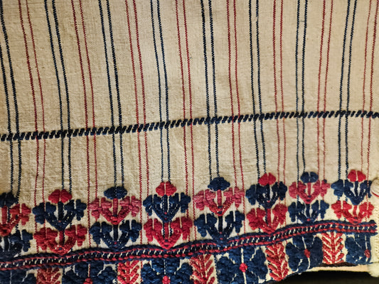 köşe yastığı pamuk çizgili