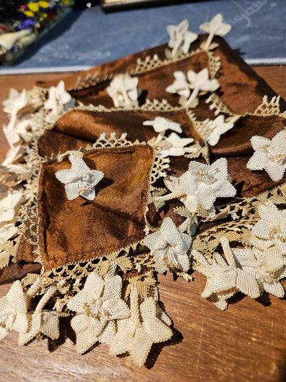 İpek İğne Oyalı Antika Yazma