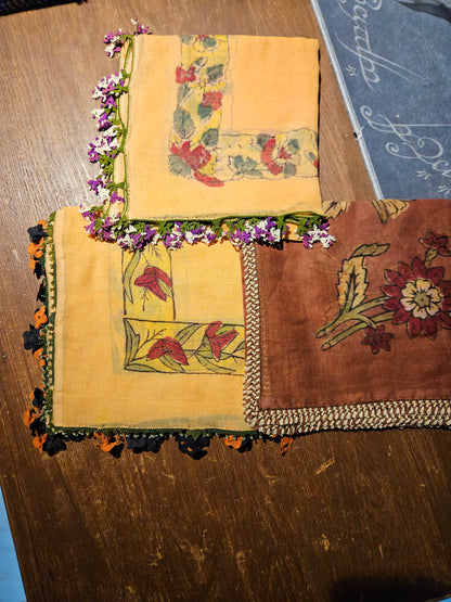 İğne Oyalı Yazma 3 Adet ioy003