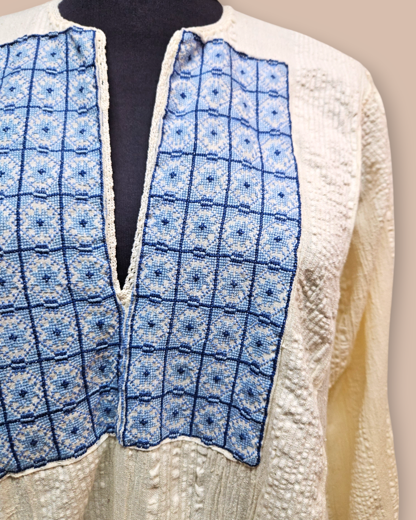 Hand Woven, Embroidered Tunic