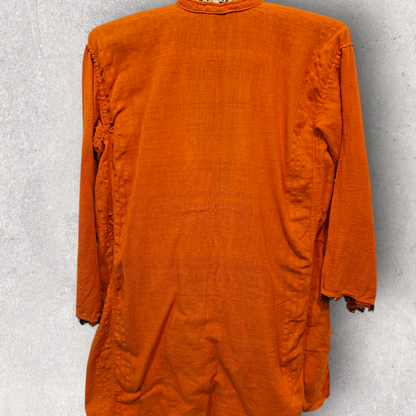 Orange Woven Blouse