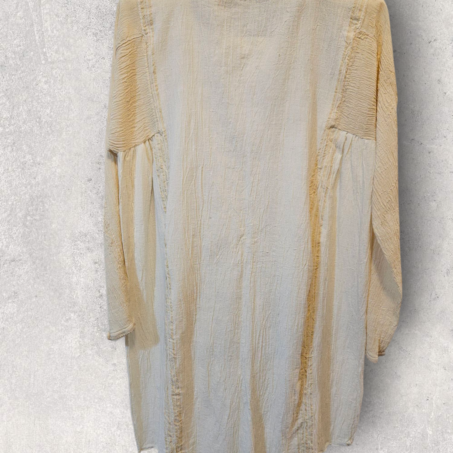 İşlemeli İpek Pamuk Kısa Tunik