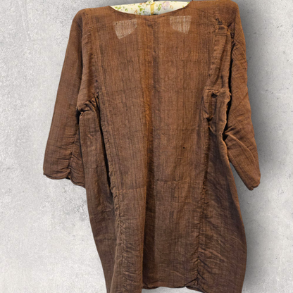 Koyu Kahve Kısa Tunik