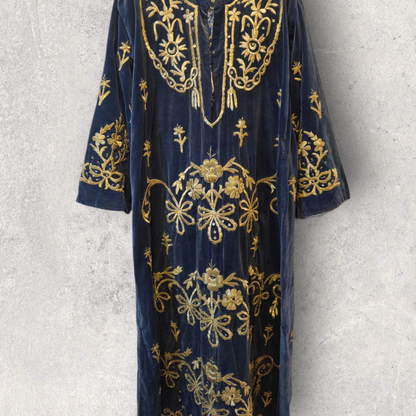 Bindallı Mavi Kaftan