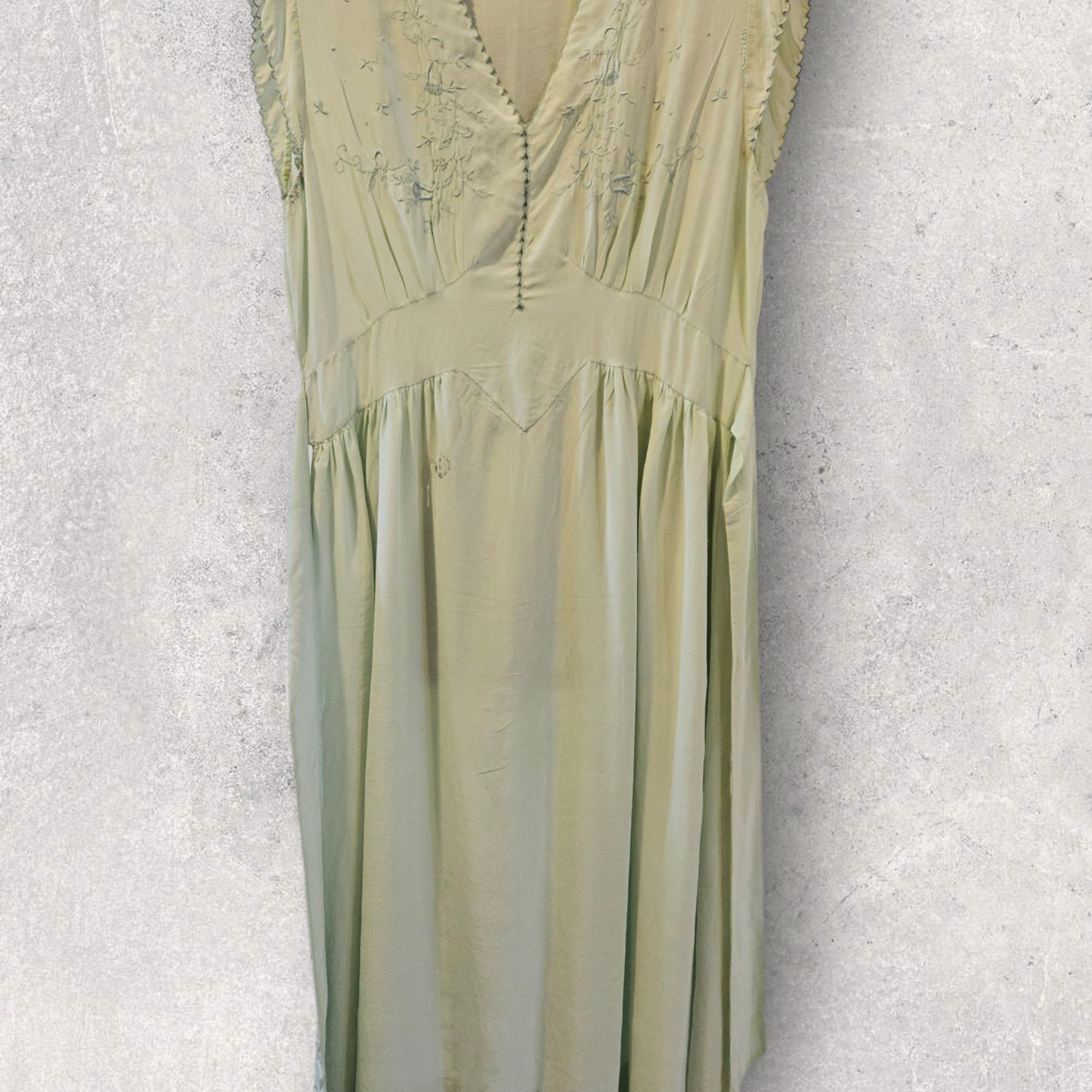 Light Blue Silk Nightgown