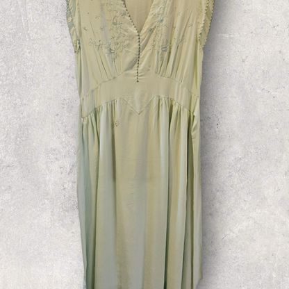 Light Blue Silk Nightgown