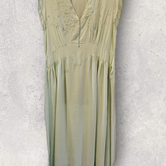 Light Blue Silk Nightgown