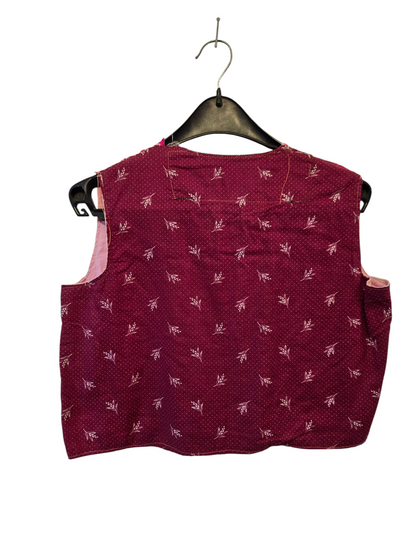 elmasiye kumaş pembe yelek