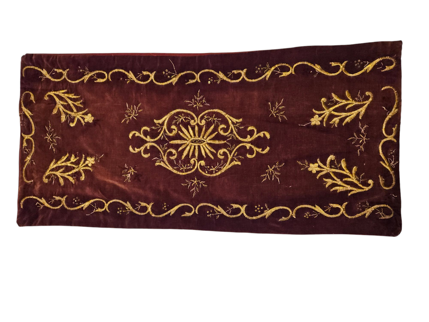 uzun kadife tel kırma yastık