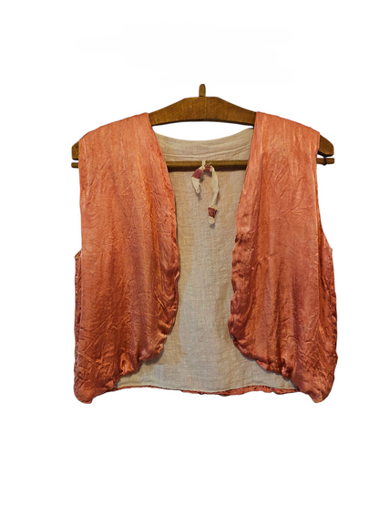 silk satin vest