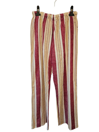 Cotton Colored with Stripes Pants
