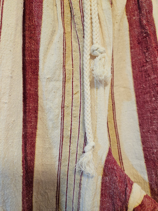 Cotton Colored with Stripes Pants