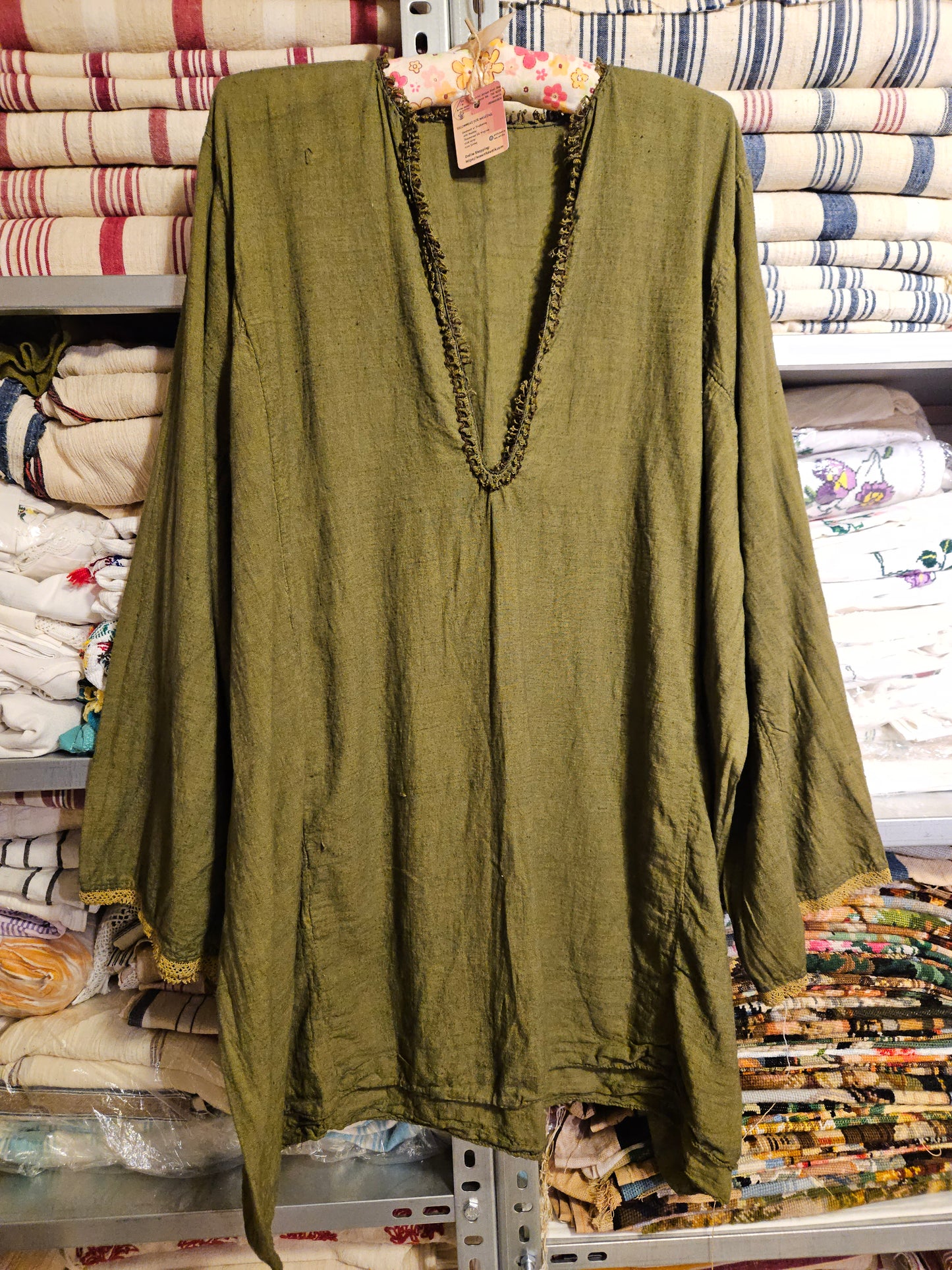 Yumuşak Keten Kısa Tunik